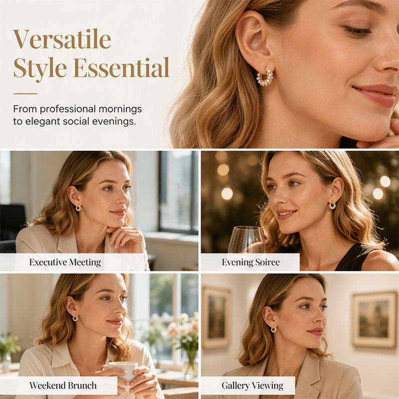 💫 50 % Rabatt – Große Creolen mit Kristallbesatz – vergoldet, nickelfrei & leicht – ideal für den stilvollen Alltag 💎