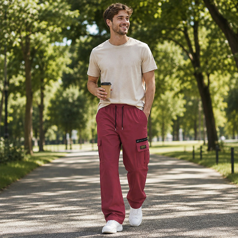 🛍️ 50 % Rabatt – Herren-Cargohose mit Kordelzug – leicht, atmungsaktiv & mit praktischen Taschen – vielseitig für den Alltag 👖