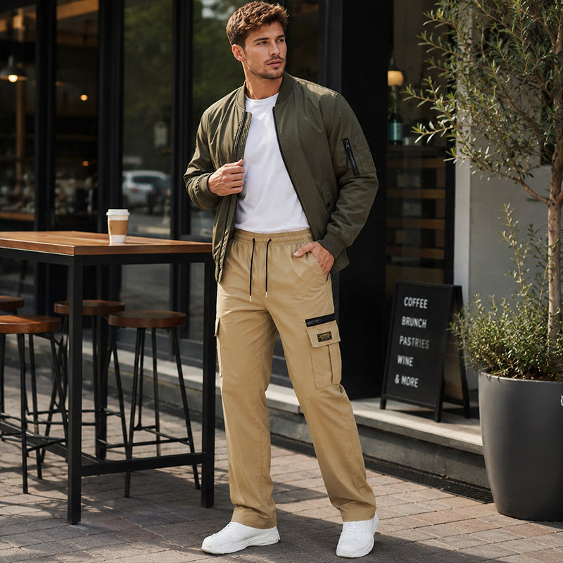 🛍️ 50 % Rabatt – Herren-Cargohose mit Kordelzug – leicht, atmungsaktiv & mit praktischen Taschen – vielseitig für den Alltag 👖