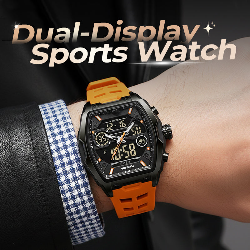 ⌚ Herren Dual-Display Sportuhr mit Leuchtzifferblatt 🏃