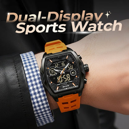⌚ Herren Dual-Display Sportuhr mit Leuchtzifferblatt 🏃