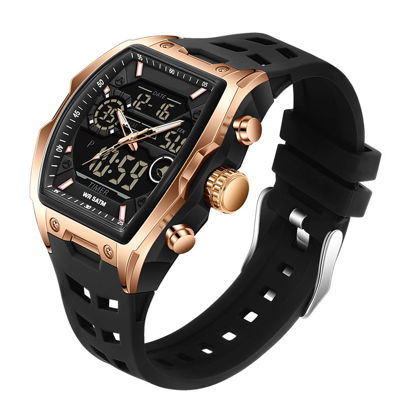 ⌚ Herren Dual-Display Sportuhr mit Leuchtzifferblatt 🏃