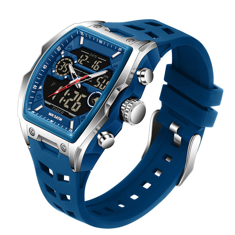 ⌚ Herren Dual-Display Sportuhr mit Leuchtzifferblatt 🏃