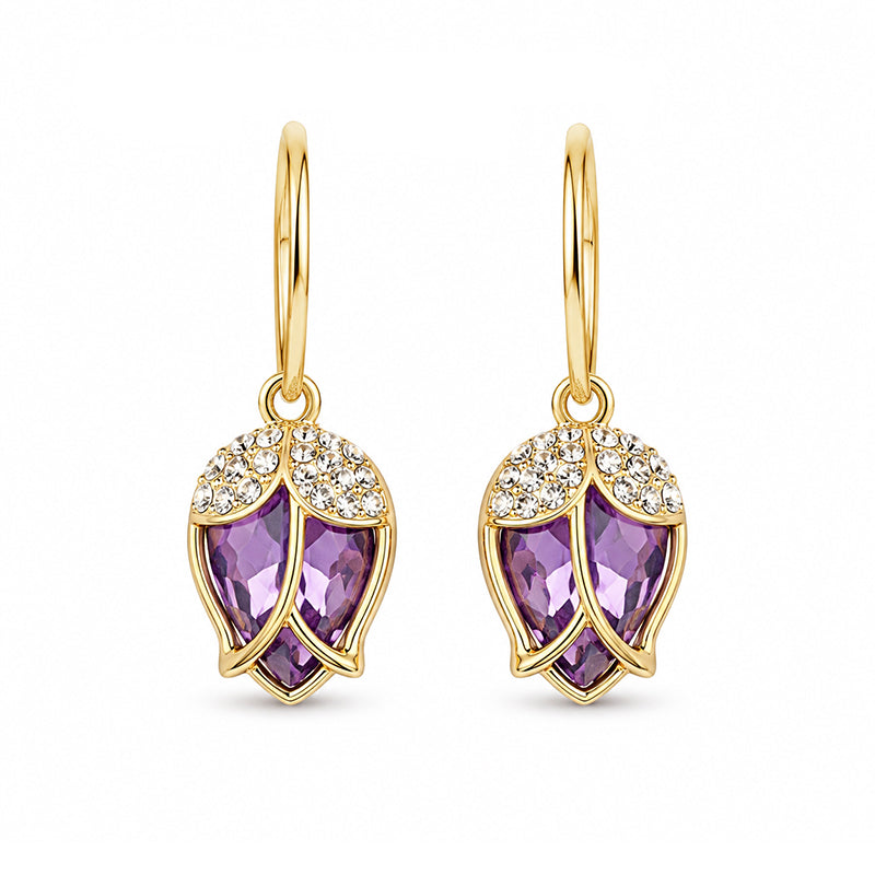 💎 50 % Rabatt – Rosenknospen-Creolen mit Kristallbesatz – romantisches Design, leicht & elegant – für den stilvollen Alltag 🌹