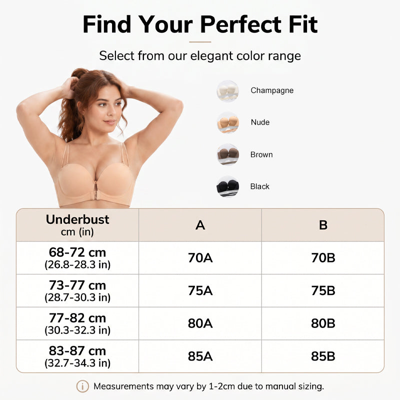 🛍️ 50 % Rabatt – Nahtloser Push-Up-BH mit Frontverschluss – formend, bequem & unsichtbar unter Kleidung – ideal für Alltag & besondere Anlässe 💖