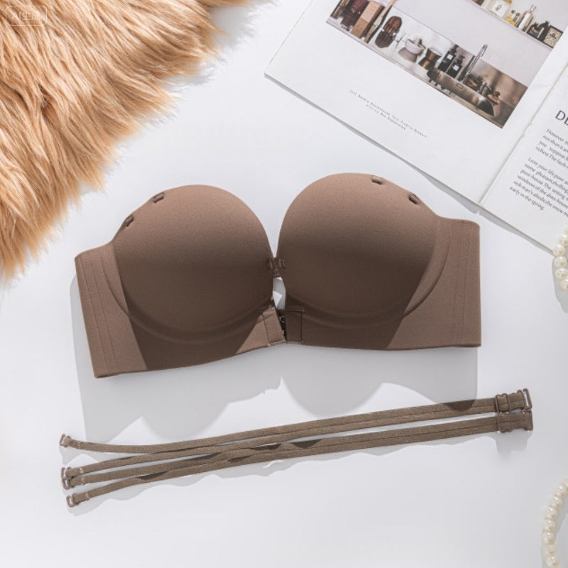 🛍️ 50 % Rabatt – Nahtloser Push-Up-BH mit Frontverschluss – formend, bequem & unsichtbar unter Kleidung – ideal für Alltag & besondere Anlässe 💖