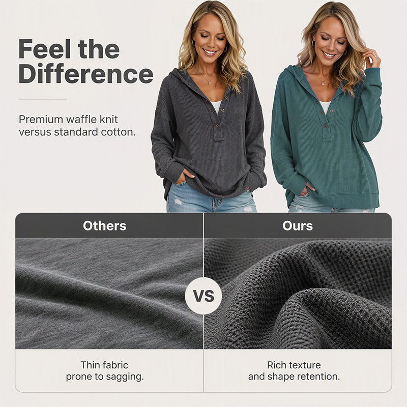 🛍️ 50 % Rabatt – Damen-Langarm-Hoodie – weicher Baumwollstoff, bequemer Schnitt & vielseitig für Alltag und Freizeit 🌿