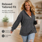 🛍️ 50 % Rabatt – Damen-Langarm-Hoodie – weicher Baumwollstoff, bequemer Schnitt & vielseitig für Alltag und Freizeit 🌿