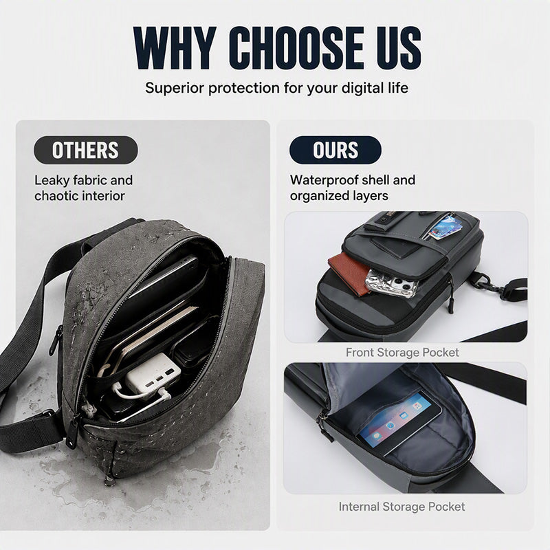 🛍️ 50 % Rabatt – Herren-Umhängetasche im eleganten Design – wasserabweisend, geräumig & vielseitig – für Alltag, Reisen & Business 💼