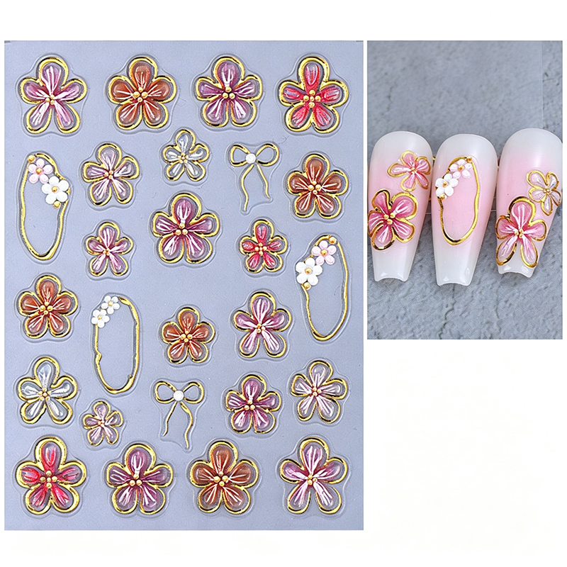 ✨ JETZT 50 % RABATT! !✨5D-Blumen-Nagelsticker