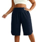 ⏰Letzter Tag Verkauf 49% Rabatt🩳Damen Casual Breitbein Knielange Shorts