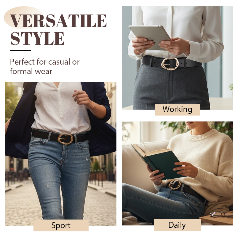 Damen‑modischer PU‑Leder‑Gürtel