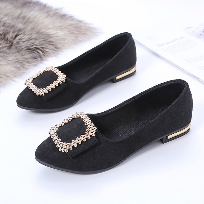 👠 Damen Ballerinas mit spitzer Spitze – Bequeme flache Schuhe mit weicher Sohle für Alltag und Büro