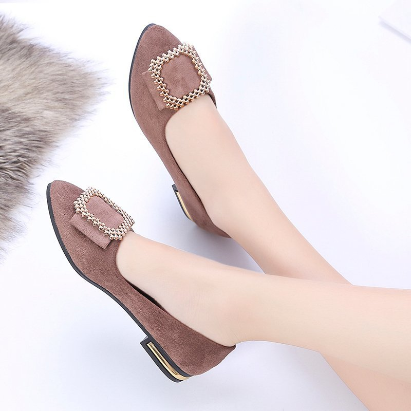 👠 Damen Ballerinas mit spitzer Spitze – Bequeme flache Schuhe mit weicher Sohle für Alltag und Büro