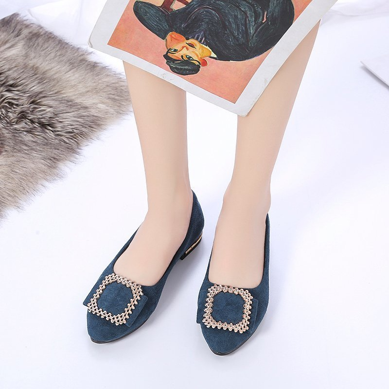👠 Damen Ballerinas mit spitzer Spitze – Bequeme flache Schuhe mit weicher Sohle für Alltag und Büro