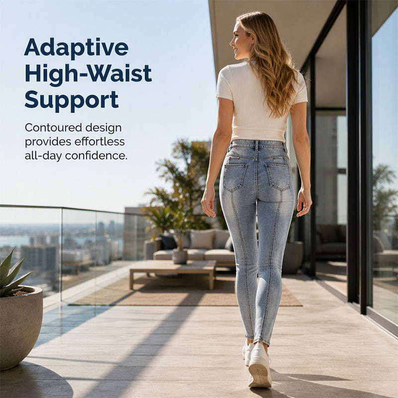 👖 Damen High Waist Jeans – Figurbetonte Stretch-Jeans mit bequemem Schnitt für Alltag und Freizeit