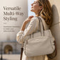 👜 50% RABATT! 🌿 Canvas-Tragetasche mit Faltendetails & Seitentaschen – Robust, geräumig & vielseitig – Perfekt für Alltag, Einkauf & Ausflüge ✨
