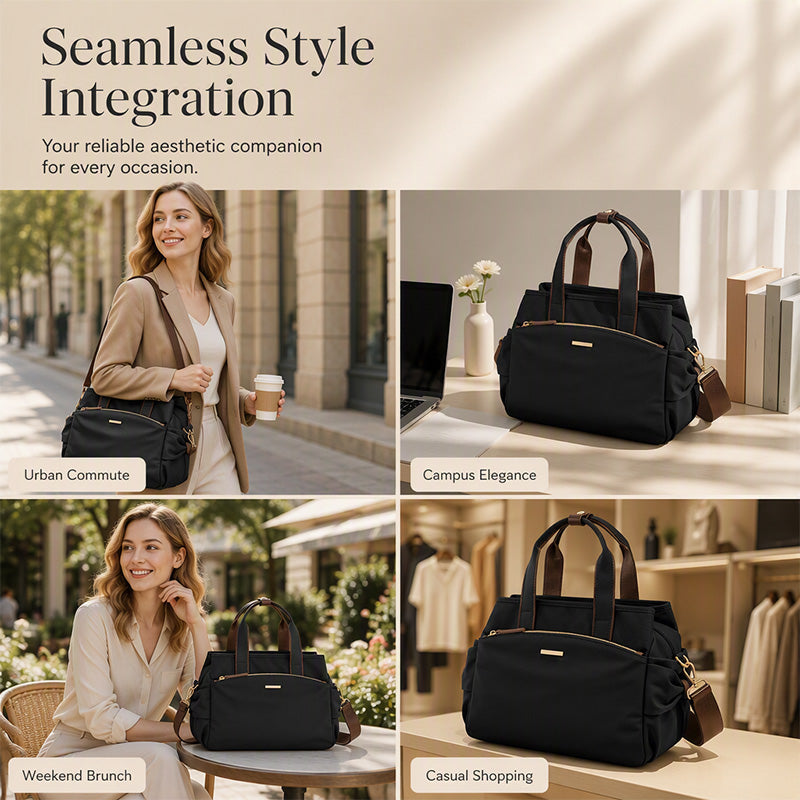 👜 50% RABATT! 🌿 Canvas-Tragetasche mit Faltendetails & Seitentaschen – Robust, geräumig & vielseitig – Perfekt für Alltag, Einkauf & Ausflüge ✨