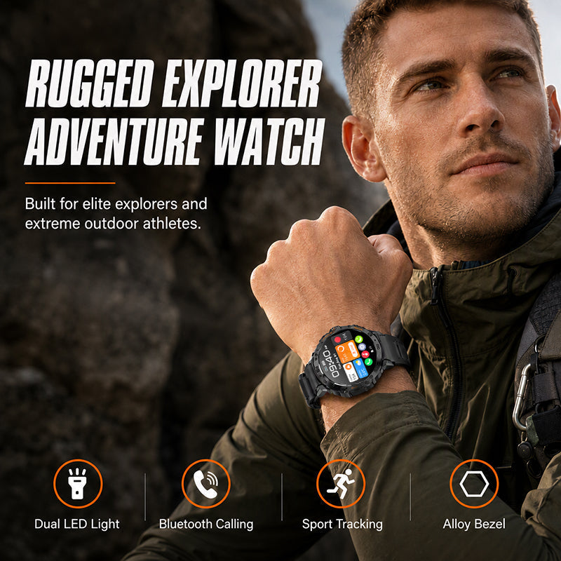 📢📢40% RABATT !!⏰Multifunktionale Outdoor-Smartwatch für Sport und Fitness