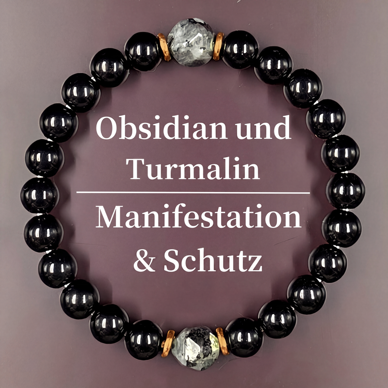 🖤 Facettiertes Obsidian-Armband – Eleganter Glücksbringer für Wohlstand & positive Energie ✨