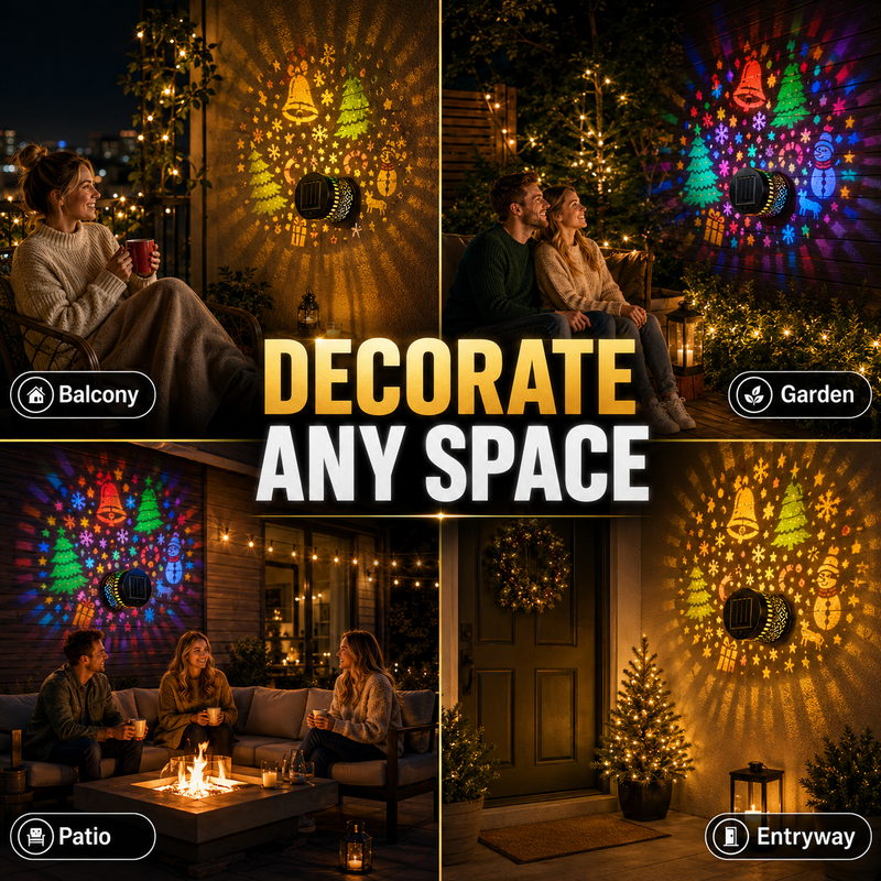 🌞 50% RABATT! 🎄 Solar-Wandleuchte für Weihnachtsdeko – wetterfest & kabellos für Garten, Balkon & Terrasse