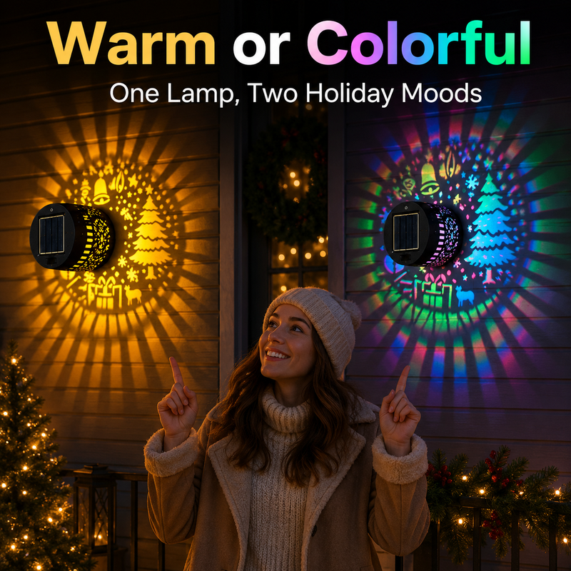 🌞 50% RABATT! 🎄 Solar-Wandleuchte für Weihnachtsdeko – wetterfest & kabellos für Garten, Balkon & Terrasse