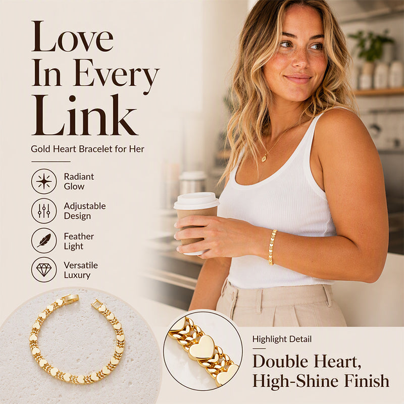 💗 50 % Rabatt! Elegantes Herz-Armband – Ein besonderes Schmuckstück, das Sie sich einfach selbst gönnen dürfen ✨