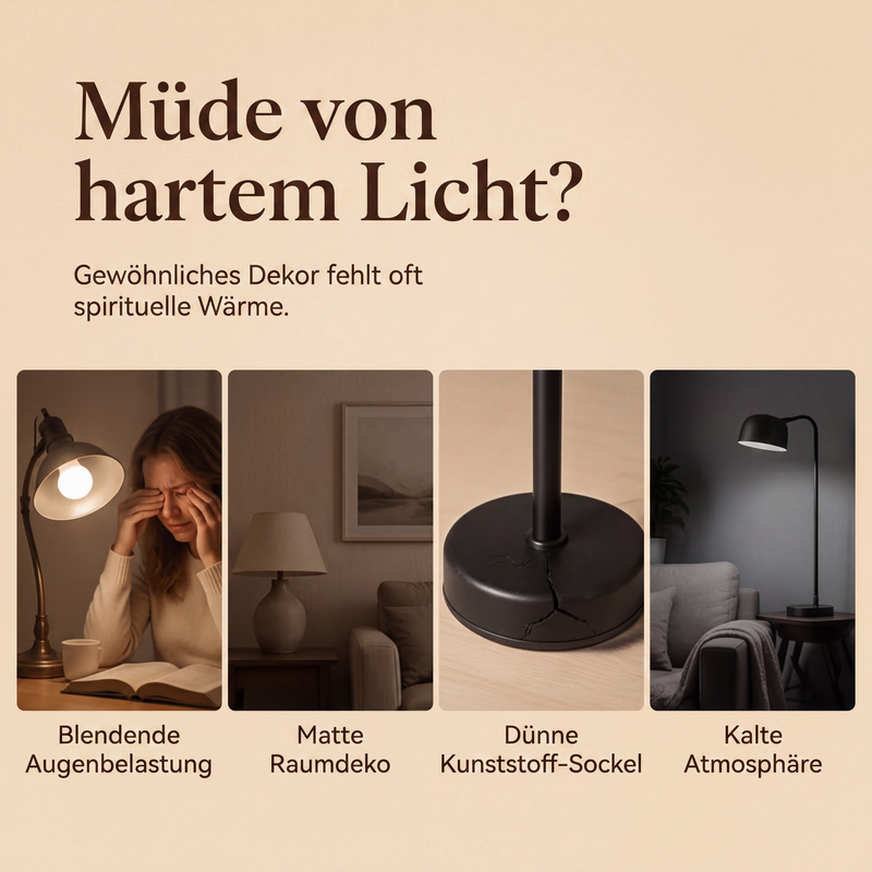 📢📢50% RABATT !!⏰Holztischlampe mit Jungfrau-Maria-Muster