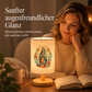 📢📢50% RABATT !!⏰Holztischlampe mit Jungfrau-Maria-Muster