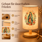 📢📢50% RABATT !!⏰Holztischlampe mit Jungfrau-Maria-Muster