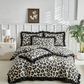 🛏️ 50 % Rabatt! Bettwäsche-Set mit Leopardenmuster & Rüschen – Stilvoller Bettbezug mit Kissenbezügen für ein besonderes Schlafzimmer