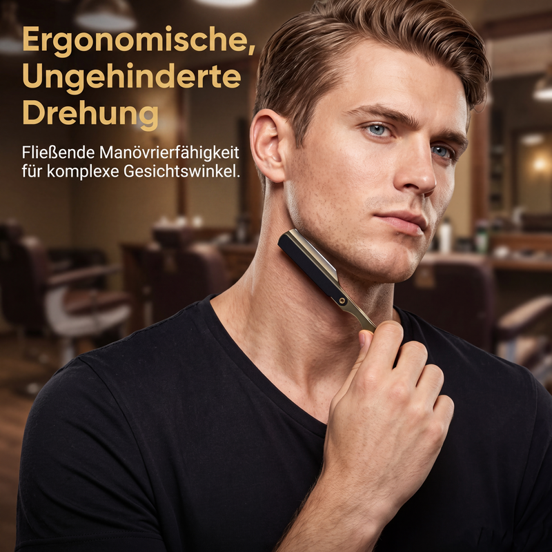 🔥 50 % Rabatt! 🪒 Mehr Ordnung bei der Nassrasur – Klappbarer Rasiermesserhalter für klassische Rasierer
