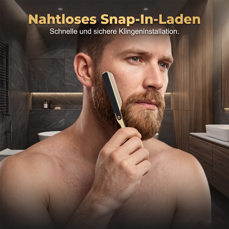 🔥 50 % Rabatt! 🪒 Mehr Ordnung bei der Nassrasur – Klappbarer Rasiermesserhalter für klassische Rasierer