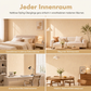 🏠 50 % Rabatt! Selbstklebende Vliestapete mit 3D-Streifenstruktur – Verdickte Wandtapete, 53 cm × 1 m