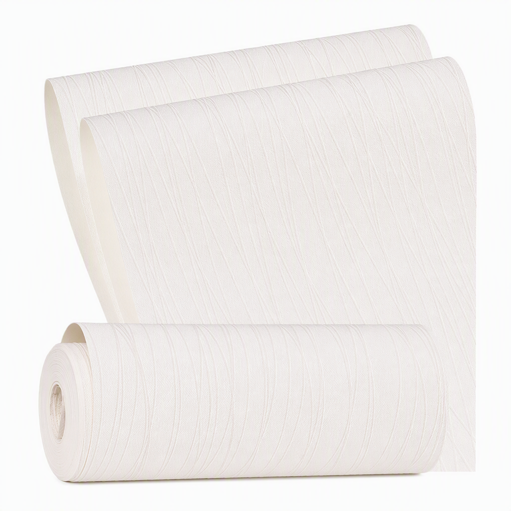 🏠 50 % Rabatt! Selbstklebende Vliestapete mit 3D-Streifenstruktur – Verdickte Wandtapete, 53 cm × 1 m
