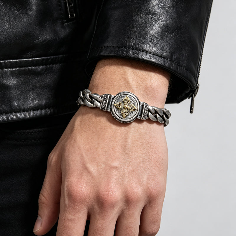 📿 50% RABATT! 💪 Vajra-Dreharmband – Rotierend, Kupfer-Finish & Vintage-Design ✨