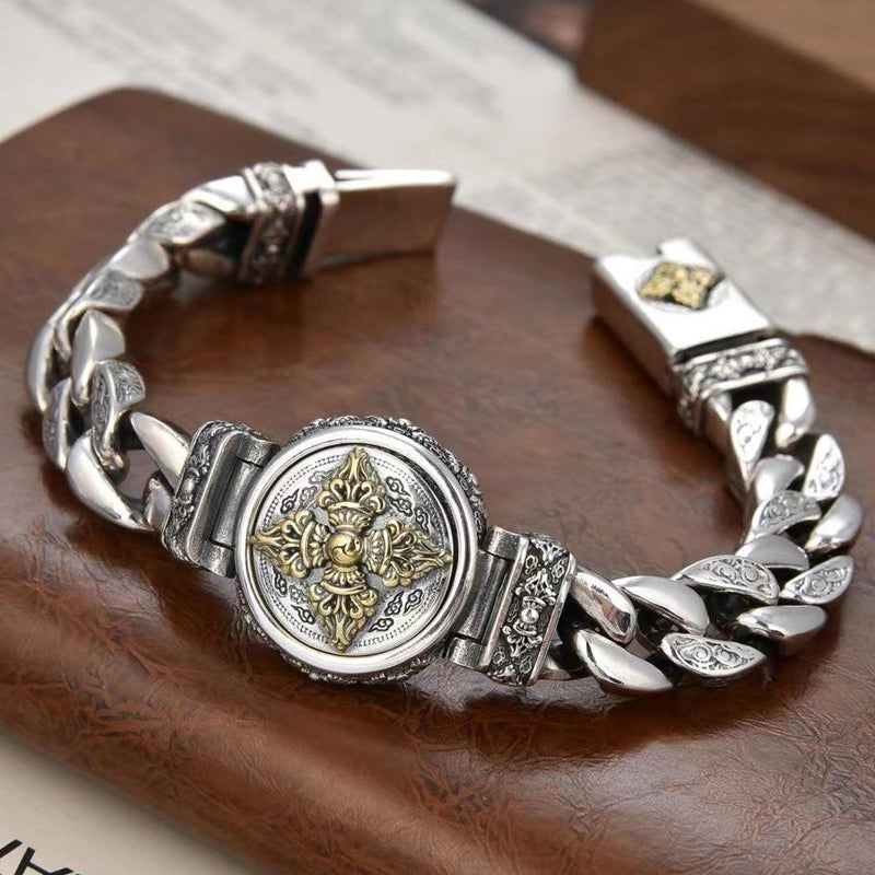 📿 50% RABATT! 💪 Vajra-Dreharmband – Rotierend, Kupfer-Finish & Vintage-Design ✨