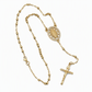✝️ 50 % Rabatt! Vintage Kreuzkette mit Marienanhänger – Goldfarbener eleganter Schmuck für den Alltag
