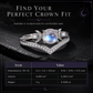 🌙 50 % Rabatt! Vintage Mondstein Ring mit Halbmond-Design – Mystischer & eleganter Schmuck für Damen