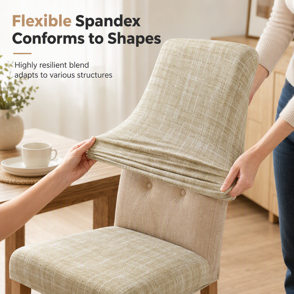 ✨ 50 % Rabatt! 🪑 Alte Stühle wirken wieder wie neu – Elegante Stretch-Stuhlhusse mit zeitlosem Karomuster