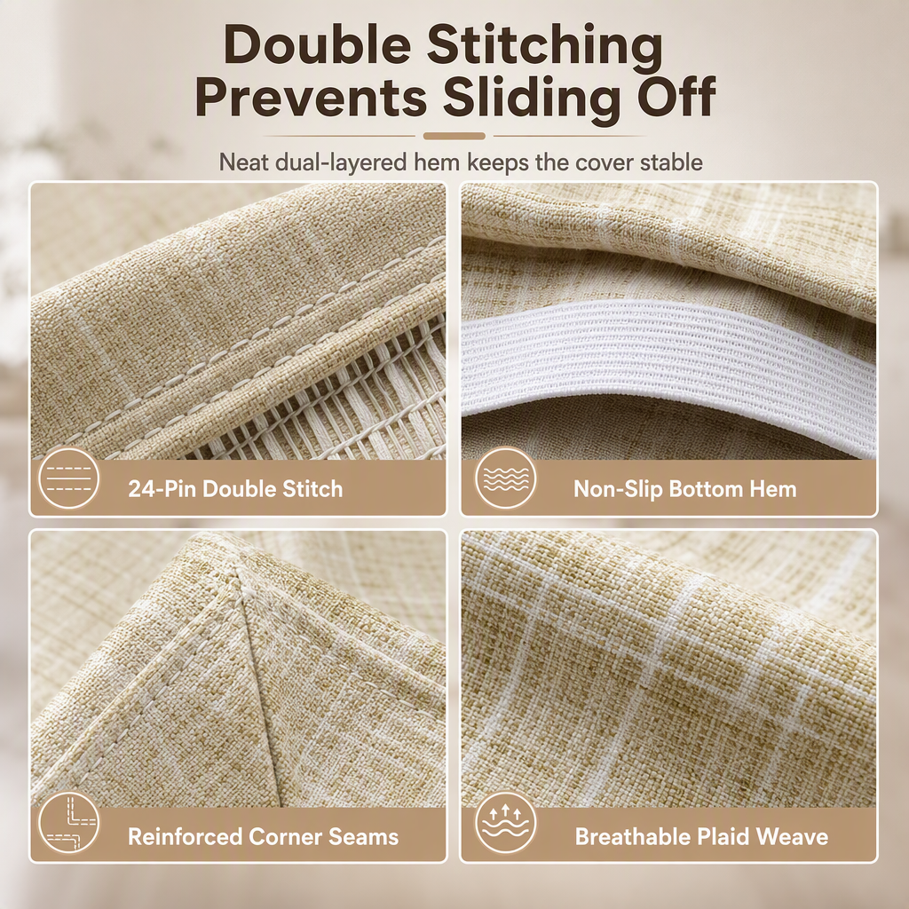 ✨ 50 % Rabatt! 🪑 Alte Stühle wirken wieder wie neu – Elegante Stretch-Stuhlhusse mit zeitlosem Karomuster
