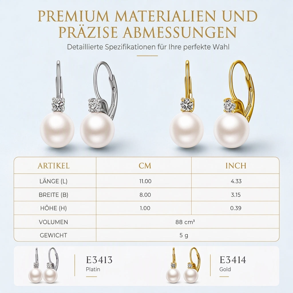 ✨50 % Rabatt💎Elegante Tropfen‑Ohrringe mit Perlenimitat und Zirkonia, trendiger Alltagsschmuck für Frauen🤍