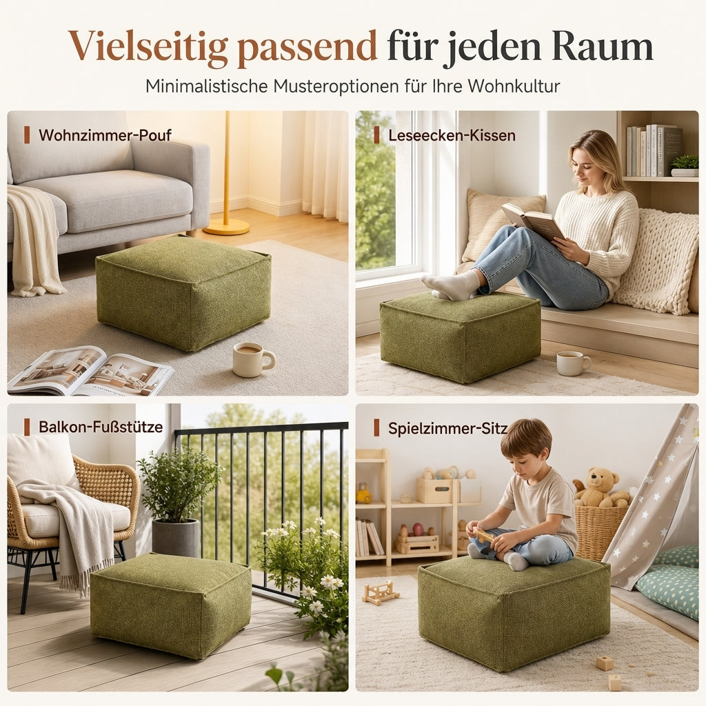 📢 50% RABATT! 🛋️ Sitzsackhülle ohne Füllung – waschbar & DIY-befüllbar mit alten Kleidern, für Wohnzimmer & Aufbewahrung
