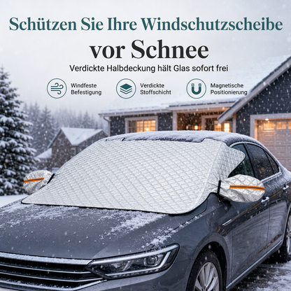 ⏳Zeitlich begrenztes Angebot⏳ Verdickte magnetische Auto-Frontscheiben-Schneedecke Halbabdeckung für Winter-Frontscheiben für Limousinen und SUVs