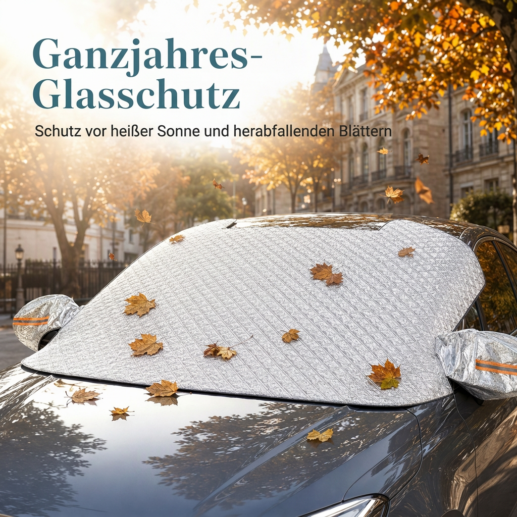⏳Zeitlich begrenztes Angebot⏳ Verdickte magnetische Auto-Frontscheiben-Schneedecke Halbabdeckung für Winter-Frontscheiben für Limousinen und SUVs