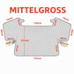 ⏳Zeitlich begrenztes Angebot⏳ Verdickte magnetische Auto-Frontscheiben-Schneedecke Halbabdeckung für Winter-Frontscheiben für Limousinen und SUVs