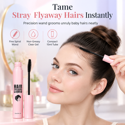 ✨ JETZT 50 % RABATT ✨TOP-DEAL! Hair Finishing Stick gegen fliegende Haare & Babyhaare – Transparentes Fixiergel mit Styling-Bürste, nicht fettend & langanhaltend