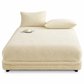 🔥50 % RABATT 🛏️ Verdicktes Spannbettlaken aus Halb-Fleece für Herbst & Winter – einfarbig, extra warm & kuschelig