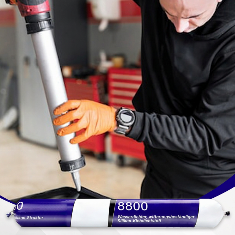 ⏰50% RABATT! 🔧 Schwarzer MS-Polymer Strukturkleber & Dichtstoff – wasserdicht & witterungsbeständig für Außen