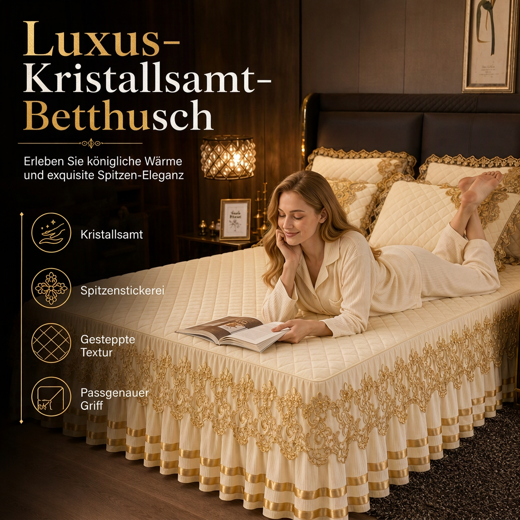 🎀 50% RABATT! 🛏️❄️ Samt-Spannbettlaken mit Spitzenbesatz – weich, hautfreundlich & rutschfest für die kalte Jahreszeit